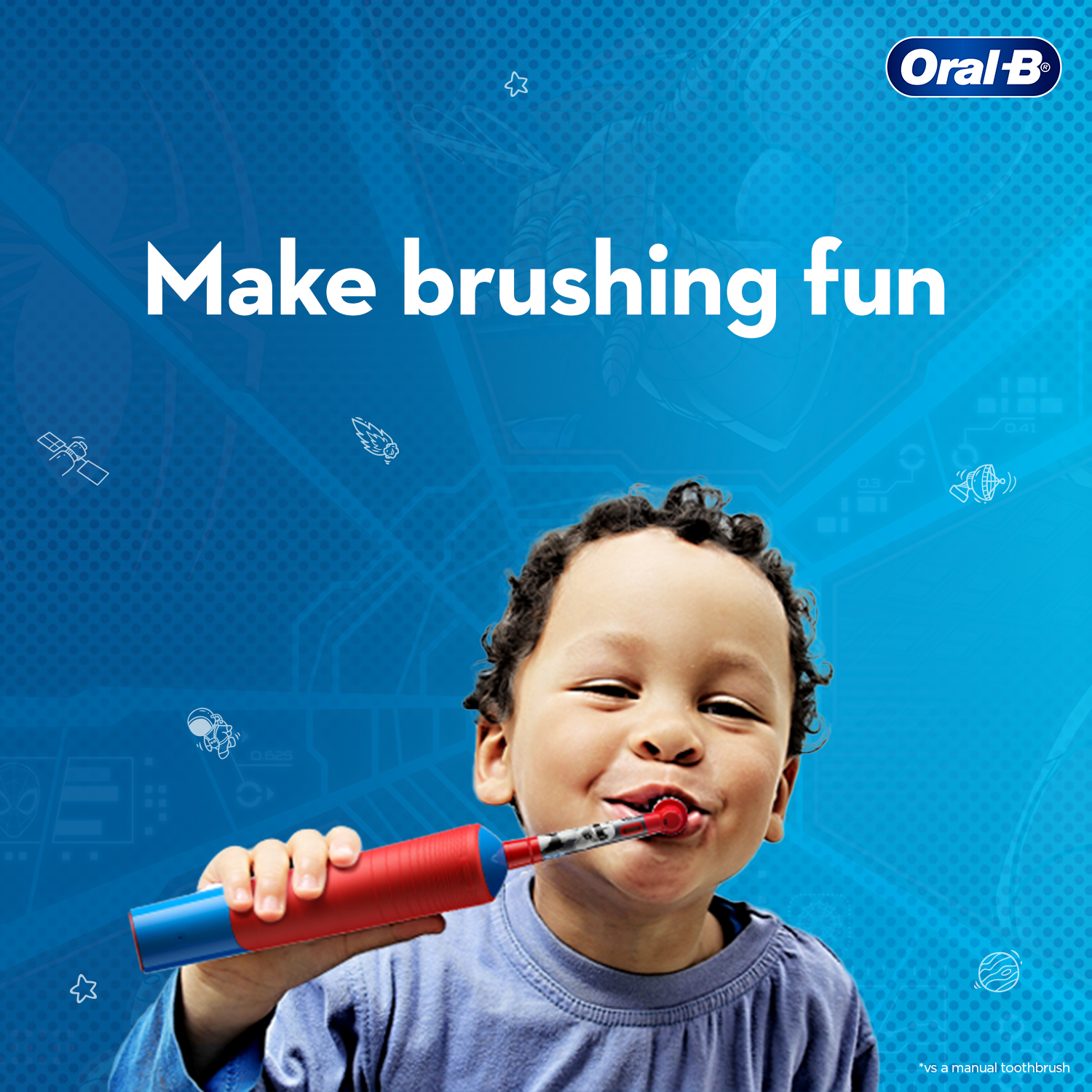 Oral B Kids Electric Rechargeable Toothbrush, Featuring Spiderman Characters Diwali Gift Packs