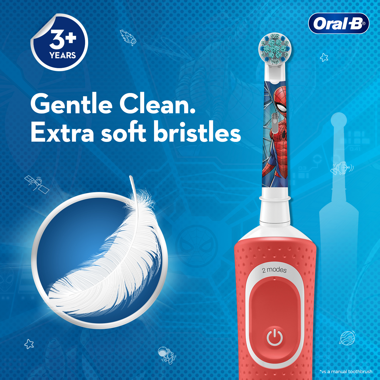 Oral B Kids Electric Rechargeable Toothbrush, Featuring Spiderman Characters Diwali Gift Packs