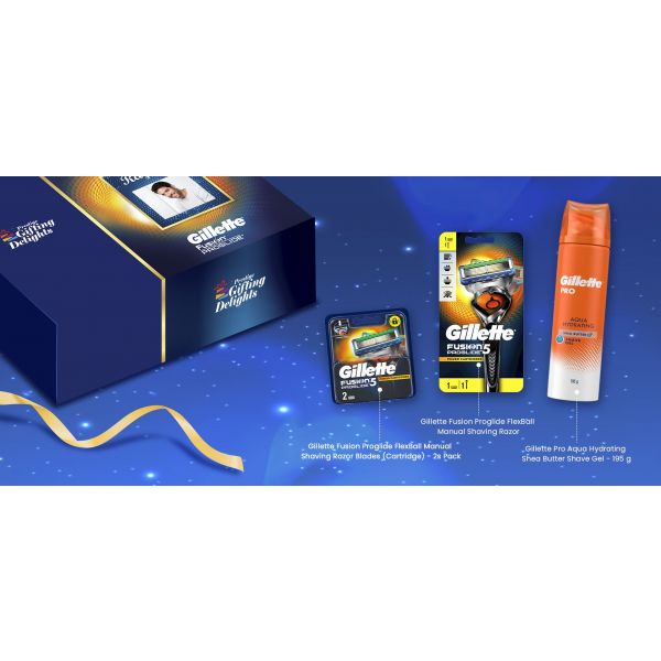 Gillette Fusion Proglide Razor Shaving Thank You Gift Pack for Men