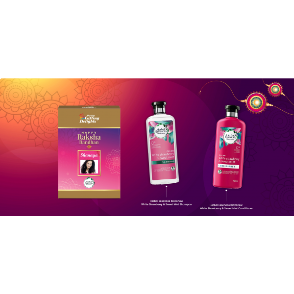 Herbal Essences Shampoo & Conditioner Rakhi Gift Pack