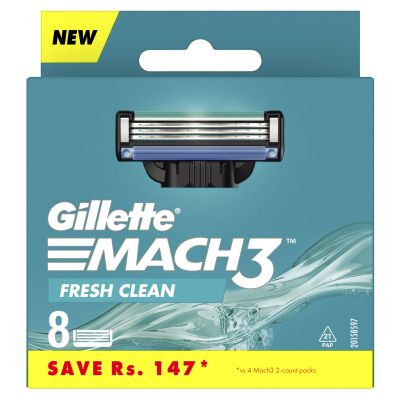 Gillette Mach3 Shaving Cartridges Pack Of 8