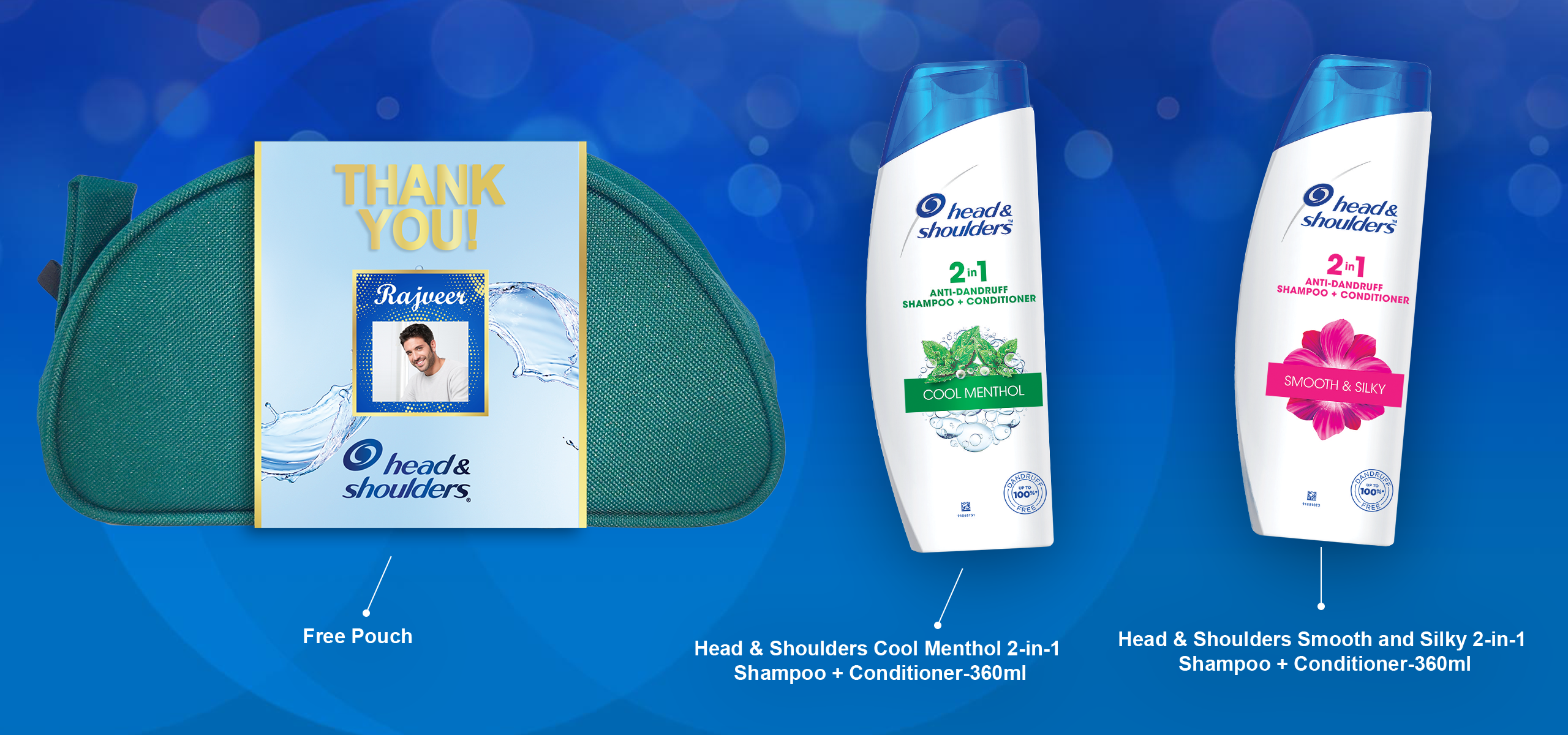 Head & Shoulders 2-in-1 Anti Dandruf Hair Shampoo & Conditioner Thank You Gift Pack