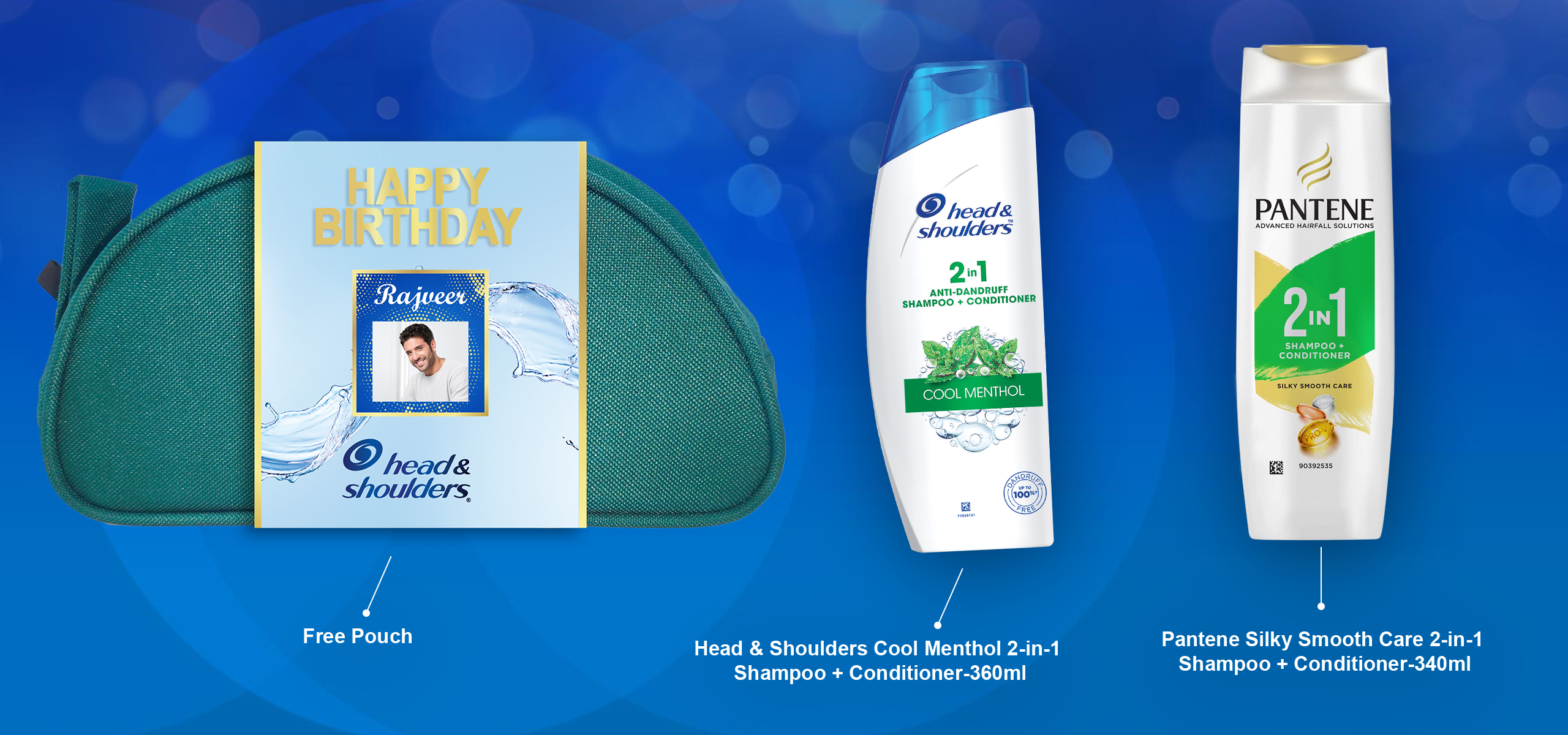 Head & Shoulders - Pantene 2-in-1 Shampoo & Conditioner Birthday Gift Pack