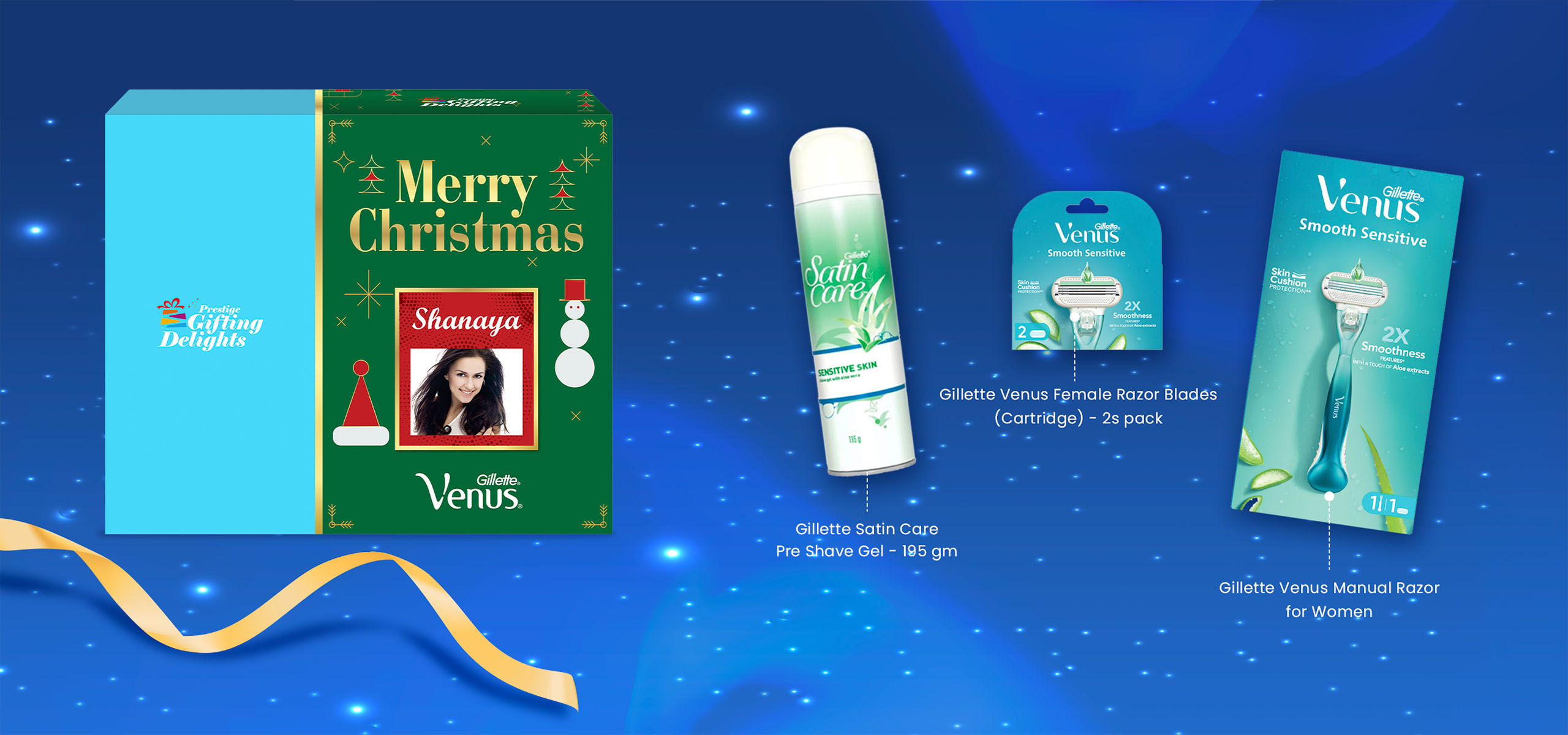 Gillette Venus Razor Shaving Christmas Gift Pack for Women