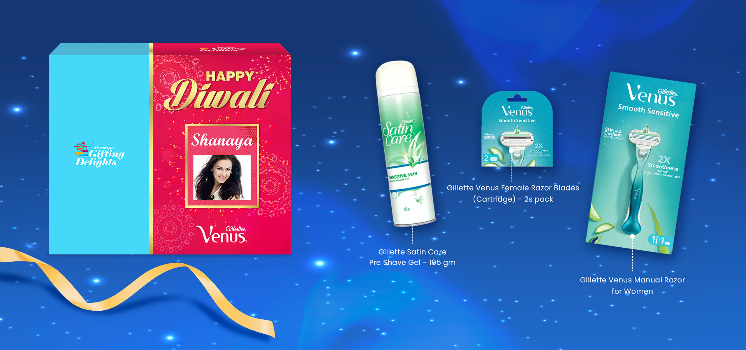 Gillette Venus Razor Shaving Diwali Gift Pack for Women